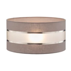 HELAM Lampeskjerm Helen E27 Ø40/høyde 20 cm grå/sølv