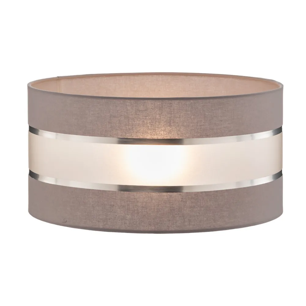 HELAM Lampeskjerm Helen E27 Ø40/høyde 20 cm grå/sølv