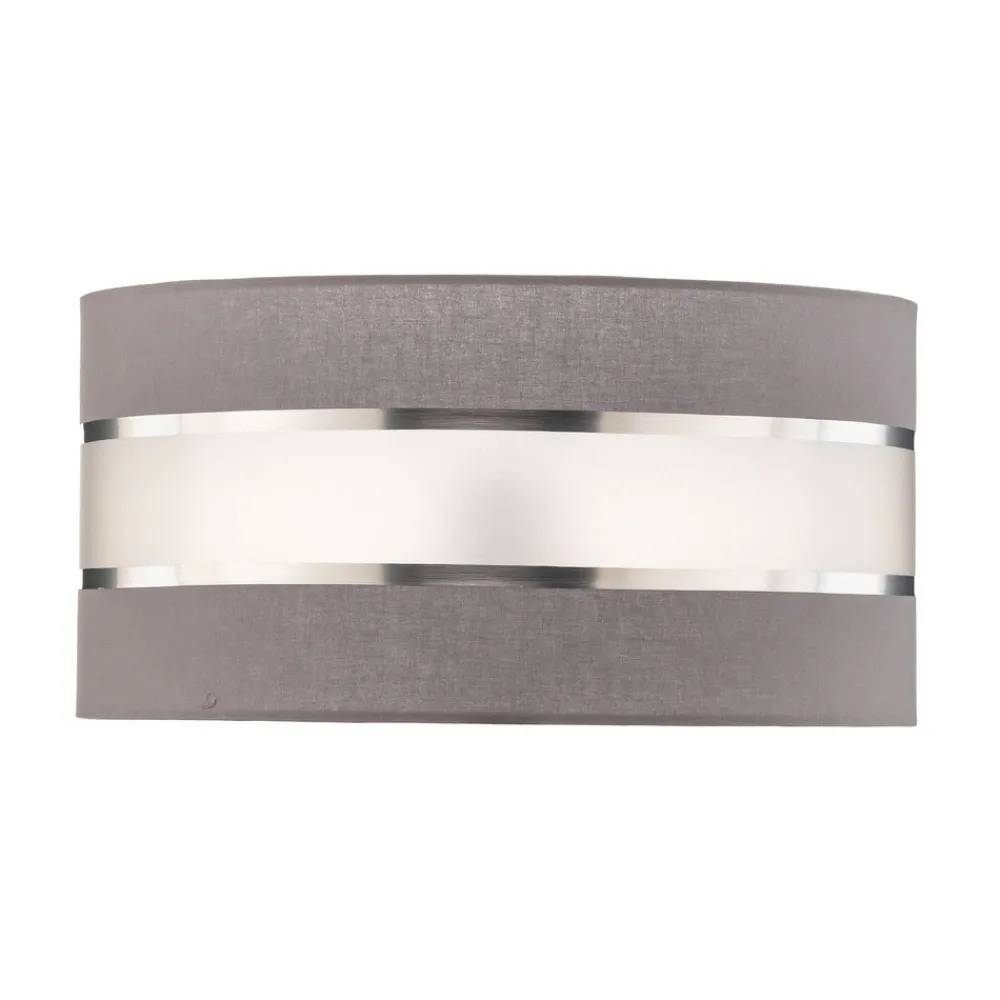 HELAM Lampeskjerm Helen E27 Ø40/høyde 20 cm grå/sølv