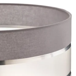 HELAM Lampeskjerm Helen E27 Ø40/høyde 20 cm grå/sølv