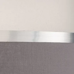 HELAM Lampeskjerm Helen E27 Ø40/høyde 20 cm grå/sølv