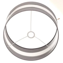 HELAM Lampeskjerm Helen E27 Ø40/høyde 20 cm grå/sølv