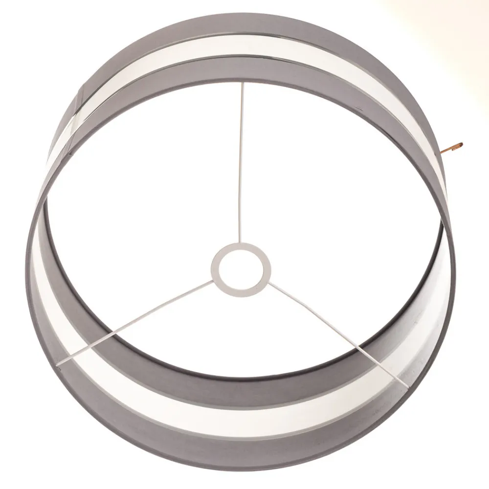 HELAM Lampeskjerm Helen E27 Ø40/høyde 20 cm grå/sølv