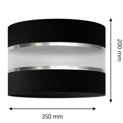 HELAM Lampeskjerm Helen E27 Ø35/høyde 20 cm svart/sølv Online