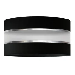 HELAM Lampeskjerm Helen E27 Ø40/høyde 20 cm svart/sølv| Tilbehør|Lampeskjermer