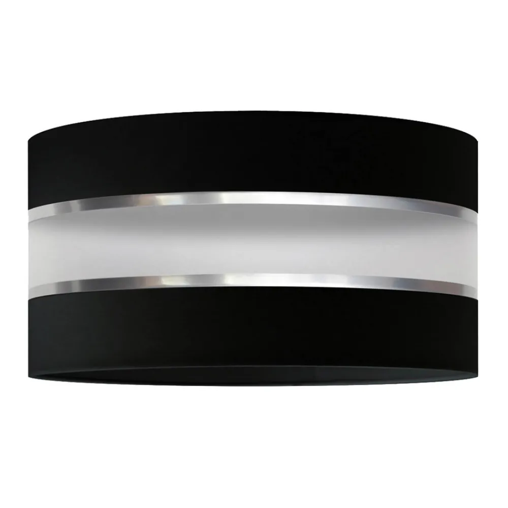 HELAM Lampeskjerm Helen E27 Ø40/høyde 20 cm svart/sølv| Tilbehør|Lampeskjermer