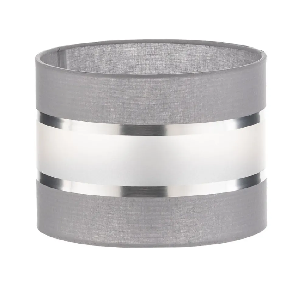 HELAM Lampeskjerm Helen E27 Ø20/Høyde15cm grå/sølv| Tilbehør|Lampeskjermer