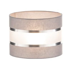 HELAM Lampeskjerm Helen E27 Ø20/Høyde15cm grå/sølv| Tilbehør|Lampeskjermer