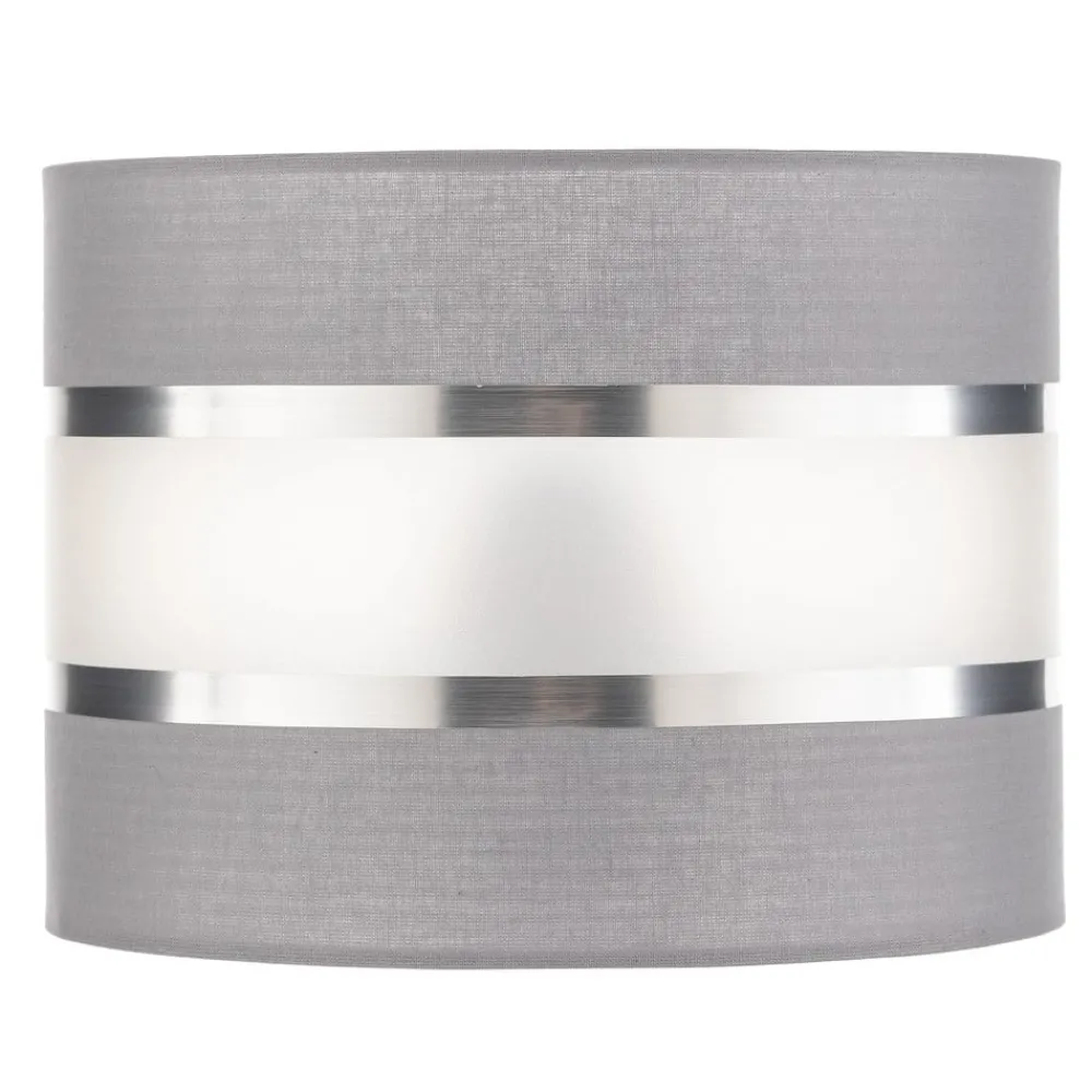HELAM Lampeskjerm Helen E27 Ø20/Høyde15cm grå/sølv| Tilbehør|Lampeskjermer