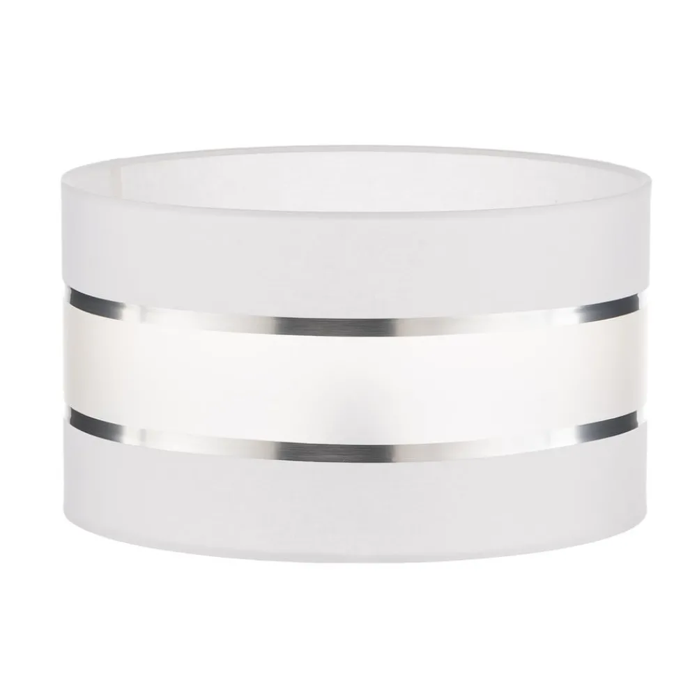 HELAM Lampeskjerm Helen E27 Ø35/Høyde20cm hvit/sølv| Tilbehør|Lampeskjermer