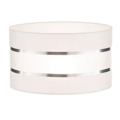 HELAM Lampeskjerm Helen E27 Ø35/Høyde20cm hvit/sølv| Tilbehør|Lampeskjermer