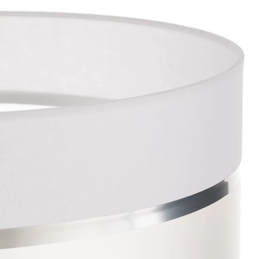 HELAM Lampeskjerm Helen E27 Ø35/Høyde20cm hvit/sølv| Tilbehør|Lampeskjermer