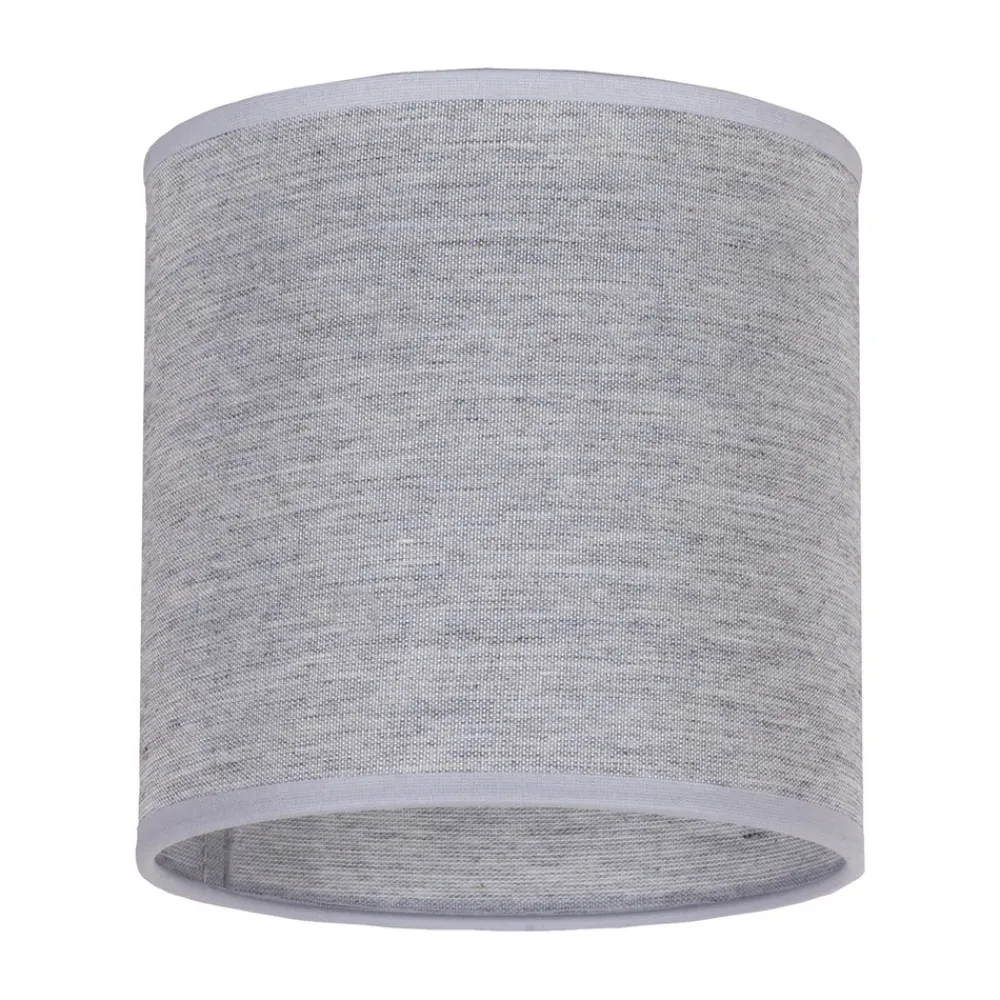 Duolla Lampeskjerm Roller, grå, Ø 15 cm, høyde 15 cm