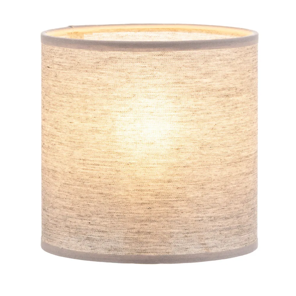 Duolla Lampeskjerm Roller, grå, Ø 15 cm, høyde 15 cm