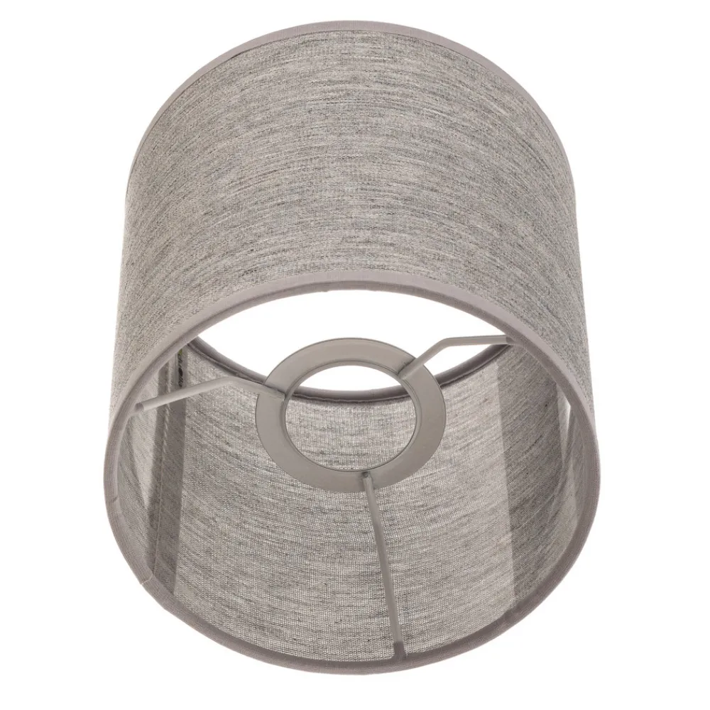 Duolla Lampeskjerm Roller, grå, Ø 15 cm, høyde 15 cm