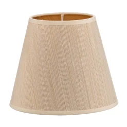 Duolla Lampeskjerm Sofia Høyde 15,5 cm hvit/gull stripet Online