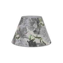 Duolla Lampeskjerm Sofia Høyde 26 cm, blomstermønster grå| Lampeskjermer