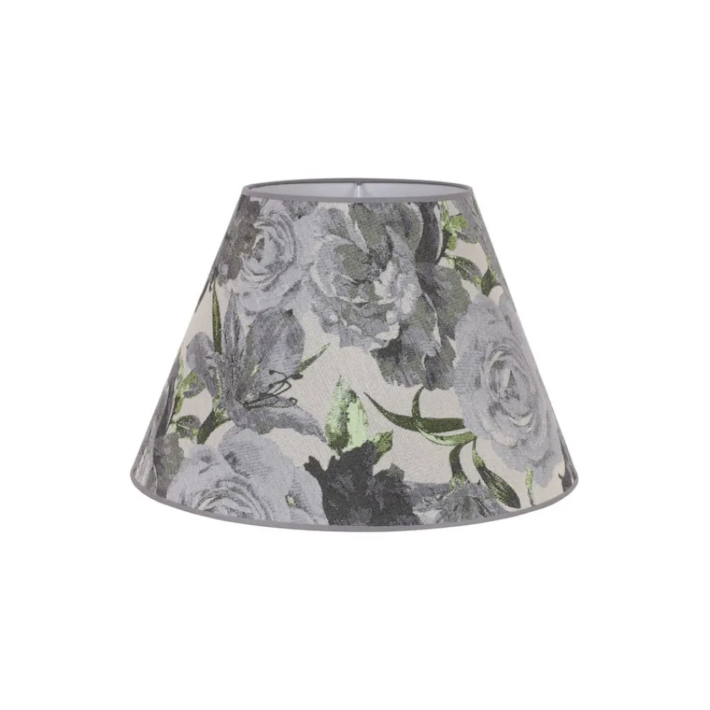 Duolla Lampeskjerm Sofia Høyde 26 cm, blomstermønster grå| Lampeskjermer