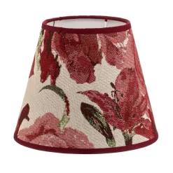 Duolla Lampeskjerm Sofia Høyde 15,5 cm, blomstermønster rød| Lampeskjermer
