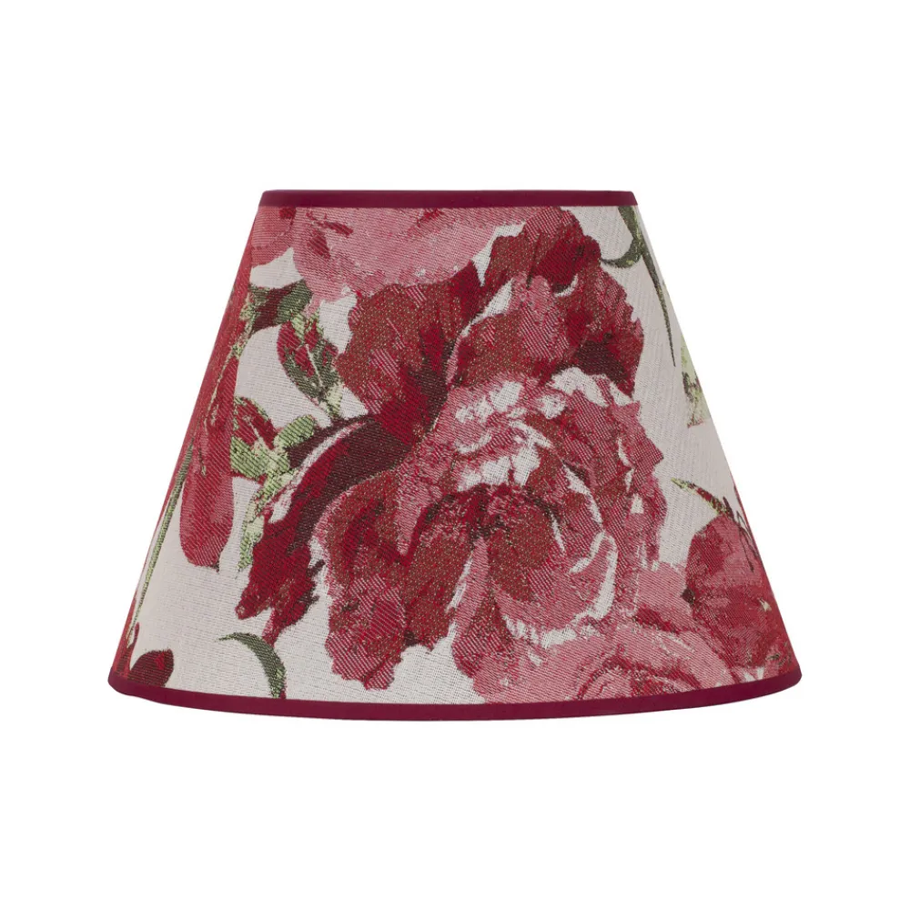 Duolla Lampeskjerm Sofia Høyde 21 cm, blomstermønster rød