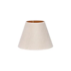 Duolla Lampeskjerm Sofia Høyde 21 cm, hvit/gull stripet Outlet