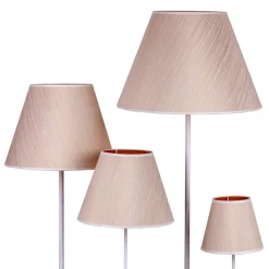 Duolla Lampeskjerm Sofia Høyde 21 cm, hvit/gull stripet Outlet