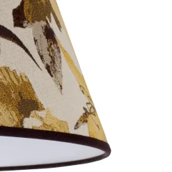 Duolla Lampeskjerm Sofia Høyde 31 cm, blomstermønster gul Outlet