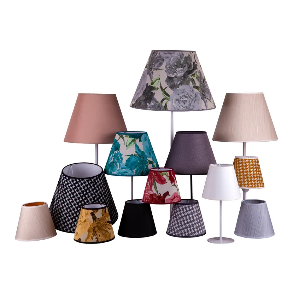 Duolla Lampeskjerm Sofia Høyde 31 cm, blomstermønster gul Outlet