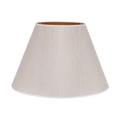 Duolla Lampeskjerm Sofia Høyde 31 cm, hvit/gull stripet| Lampeskjermer