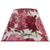 Duolla Lampeskjerm Sofia Høyde 26 cm, blomstermønster rød Clearance