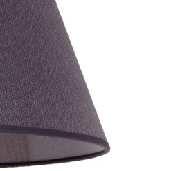 Duolla Lampeskjerm Sofia høyde 31 cm, veroni grafittgrå Clearance