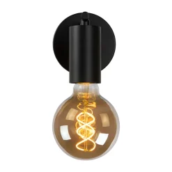 Lucide Leanne vegglampe, svart| Design- Og Hotellbelysning