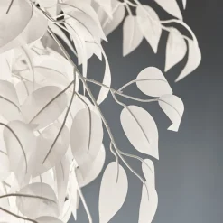 Reality Leuchten Leavy gulvlampe, høyde 180 cm, krom/hvit, metall/plast Best