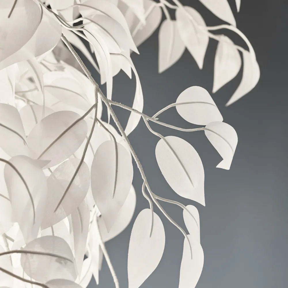 Reality Leuchten Leavy gulvlampe, høyde 180 cm, krom/hvit, metall/plast Best