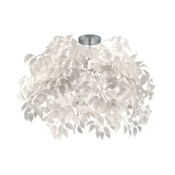 Reality Leuchten Leavy taklampe, krom/hvit, Ø 70 cm, plast| Taklamper