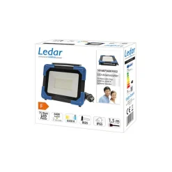 Ledino LED byggespotlight Ledar 6 500 K 120° svart 75 W| Teknisk Lys