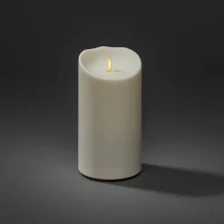 Konstsmide Christmas LED dekorativt lys IP44 kremhvit smeltet 18,4 cm| Julebelysning