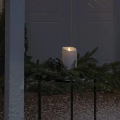 Konstsmide Christmas LED dekorativt lys IP44 kremhvit smeltet 18,4 cm| Julebelysning