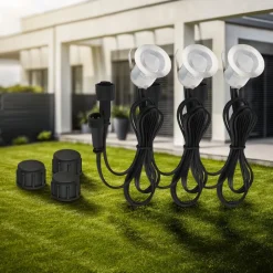 Briloner LED innfelt spot 3913032 IP67 12V 3x utvidelse 3cm stål| Nedfelt Utebelysning|Utespotter