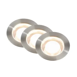 Briloner LED innfelt spot 3913032 IP67 12V 3x utvidelse 3cm stål| Nedfelt Utebelysning|Utespotter