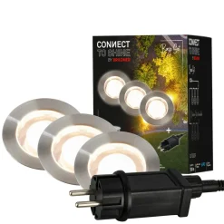 Briloner LED innfelt spot 3914032 IP67 12V 3xStarterset 4,5cm Stål| Nedfelt Utebelysning|Utespotter