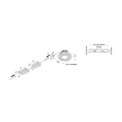 Hera LED innfelt spot Eco SR 68 hvit 2 700 K Ø 8,5 cm aluminium| Downlights