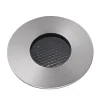 FARO BARCELONA LED innfelt spot grunn, nikkelfarget, Ø 8 cm, aluminium/stål| Nedfelt Utebelysning|Utespotter