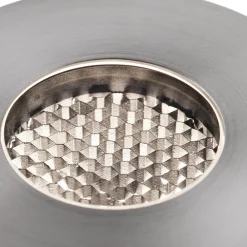 FARO BARCELONA LED innfelt spot grunn, nikkelfarget, Ø 8 cm, aluminium/stål| Nedfelt Utebelysning|Utespotter