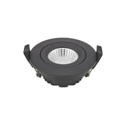 Sigor LED innfelt takspot Diled, Ø 8,5 cm, 6 W, 3000 K, svart| Downlights