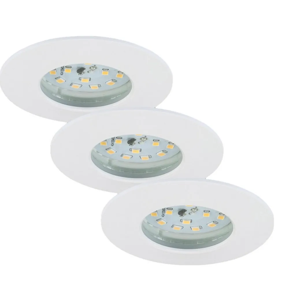 Briloner LED innfelte lamper Attach Dim, IP44, sett med 3, hvit| Downlights