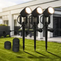 Briloner LED jordspyd spot 3928035 12 V 3x forlengelse svart Ø 4 cm Sale