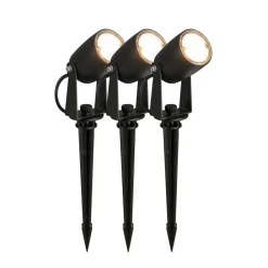 Briloner LED jordspyd spot 3928035 12 V 3x forlengelse svart Ø 4 cm Sale