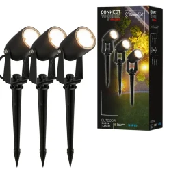 Briloner LED jordspyd spot 3928035 12 V 3x forlengelse svart Ø 4 cm Sale