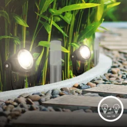 Briloner LED jordspydspiss 3919035 12V 3-punkts forlengelse, svart Ø 5 cm Clearance